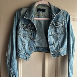 Juicy Couture Blue Cropped Jean Jacket